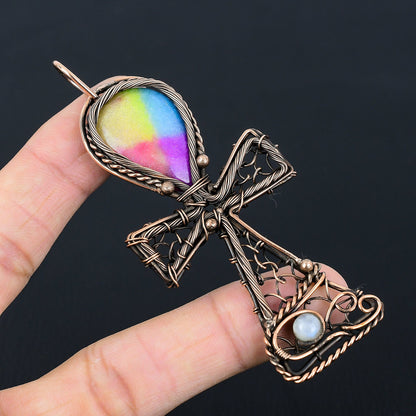 Rainbow Solar Quartz Gemstone Pendant