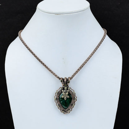 Green Malachite Gemstone Pendant