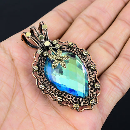 Rainbow Mystic Topaz Gemstone Pendant