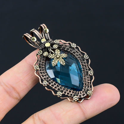 Blue Topaz Gemstone Pendant