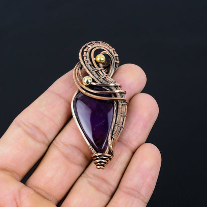 Purple Amethyst Gemstone Pendant
