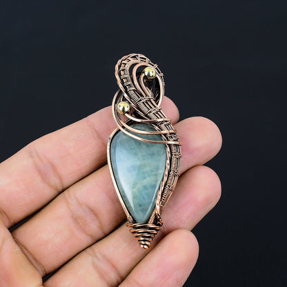 Aquamarine Blue Gemstone Pendant