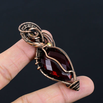 Red Garnet Gemstone Pendant