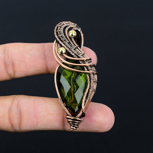 Green Peridot Gemstone Pendant