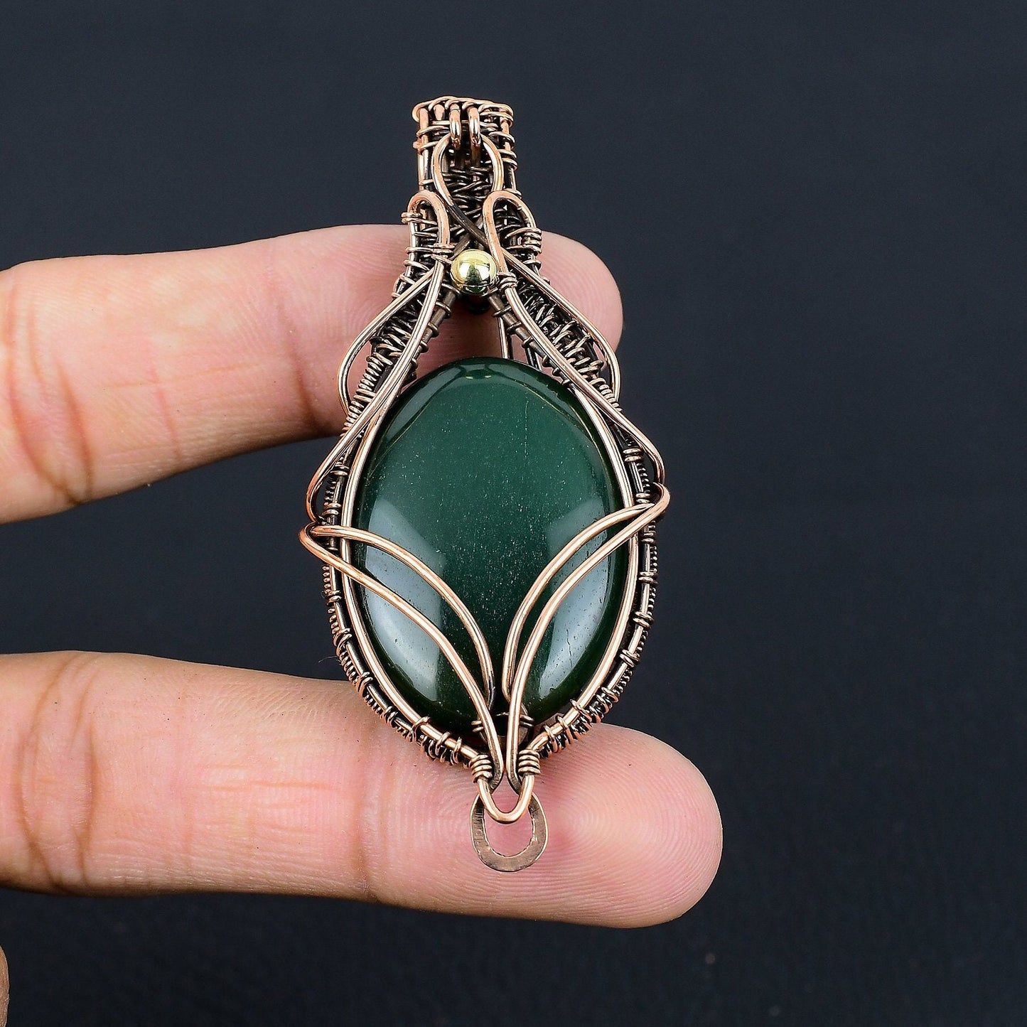 Green Jade Gemstone Pendant