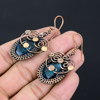 London Blue Topaz Gemstone Earrings