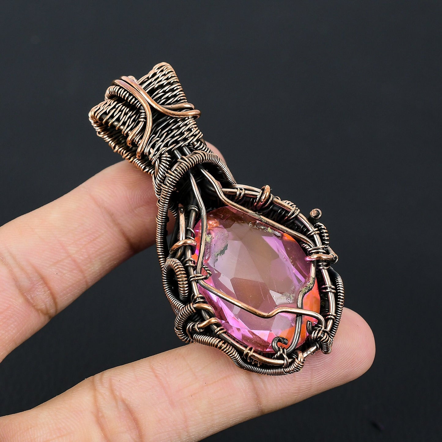 Pink Kunzite Gemstone Pendant