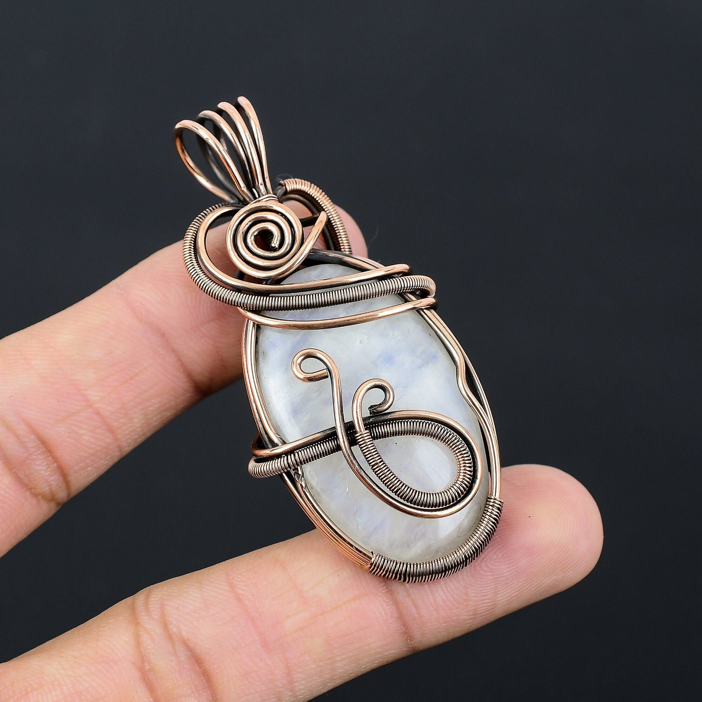 Rainbow Moonstone Gemstone Pendant
