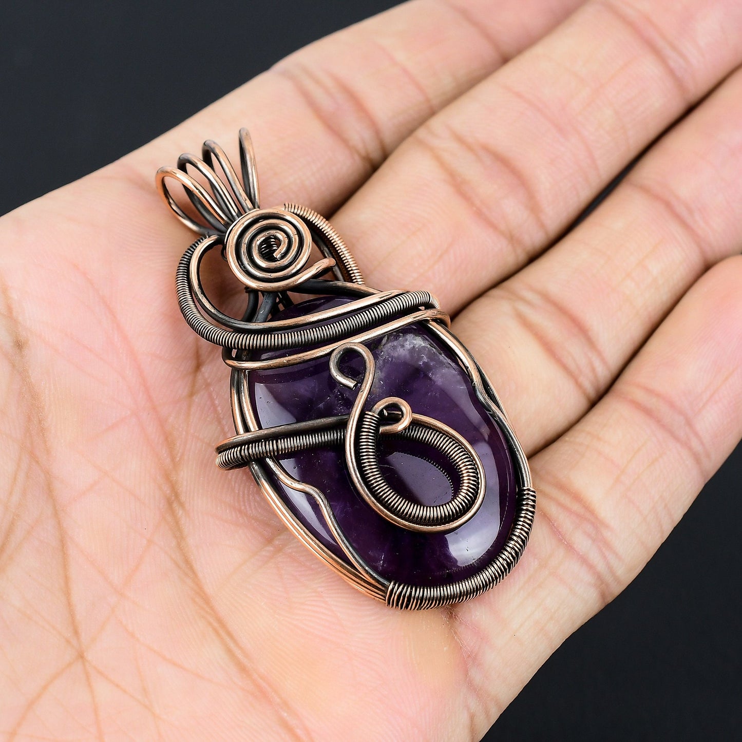 Purple Amethyst Gemstone Pendant