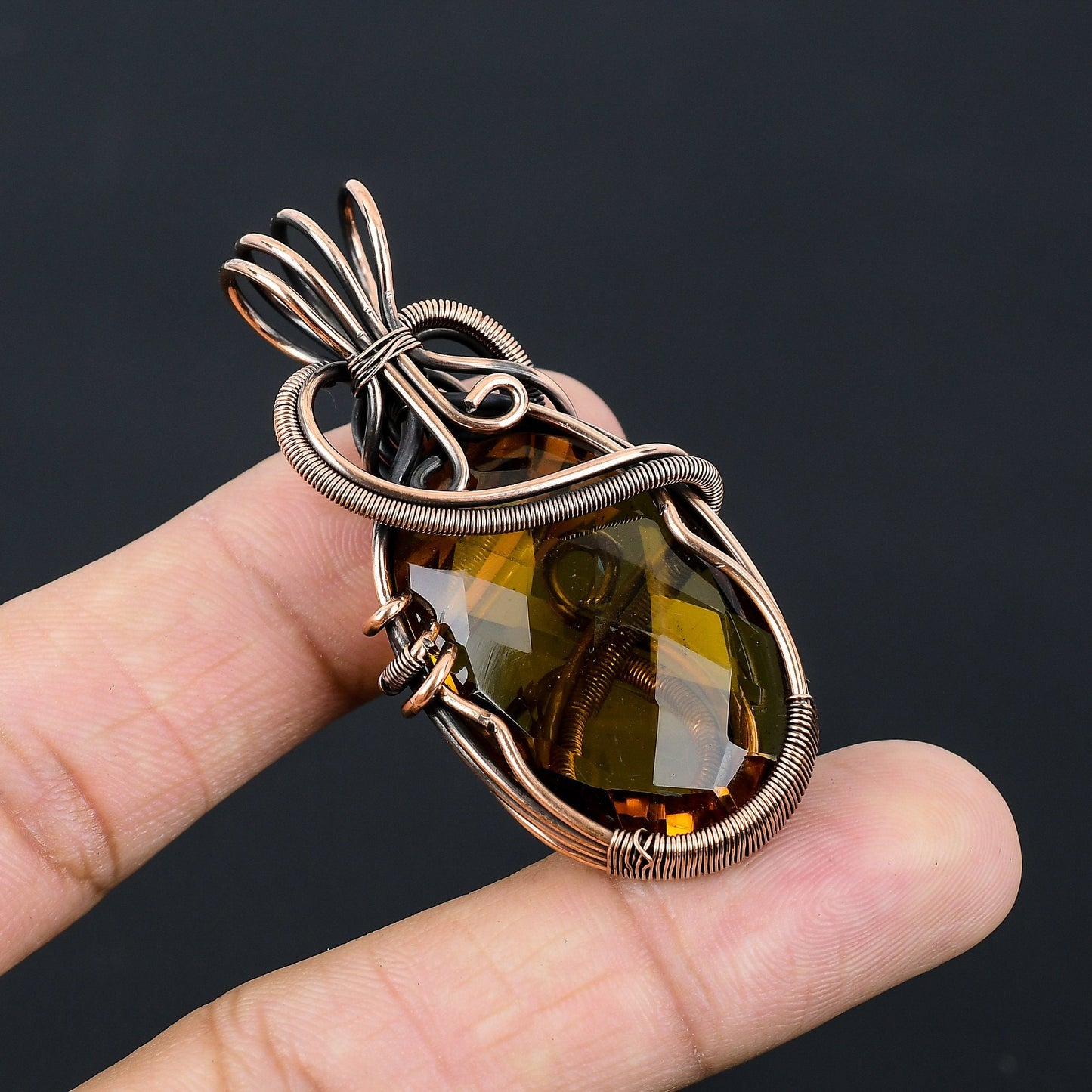 Yellow Citrine Gemstone Pendant
