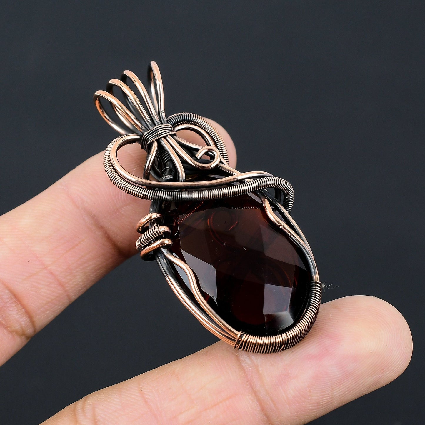Red Garnet Gemstone Pendant