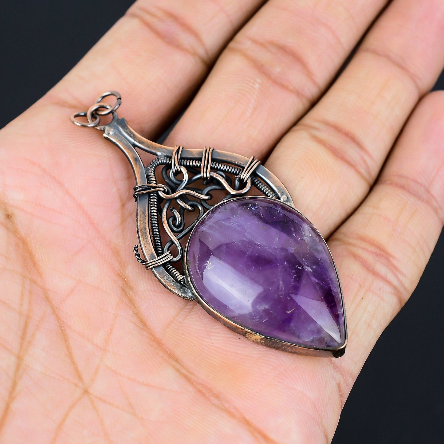Purple Amethyst Gemstone Pendant