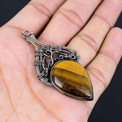 Brown Tiger Eye Gemstone Pendant