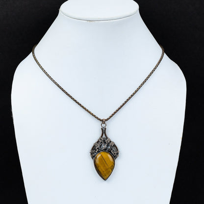 Brown Tiger Eye Gemstone Pendant