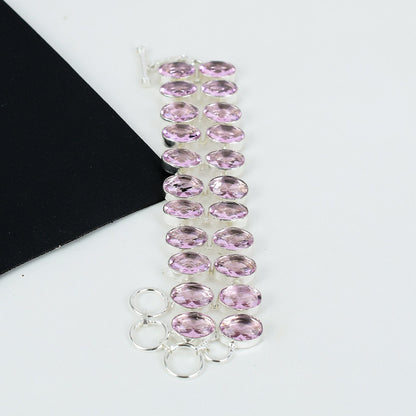 Pink Kunzite Gemstone Bracelet