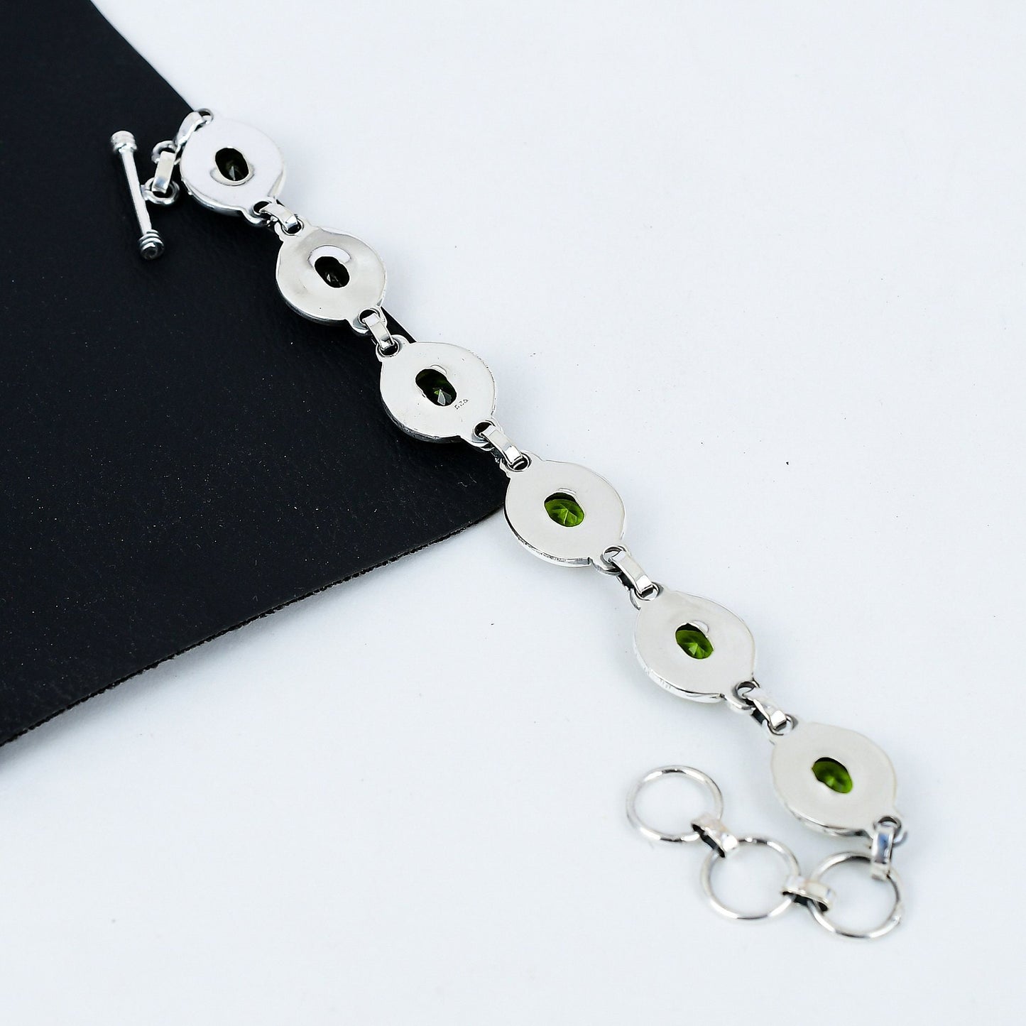 Peridot Green Gemstone Bracelet