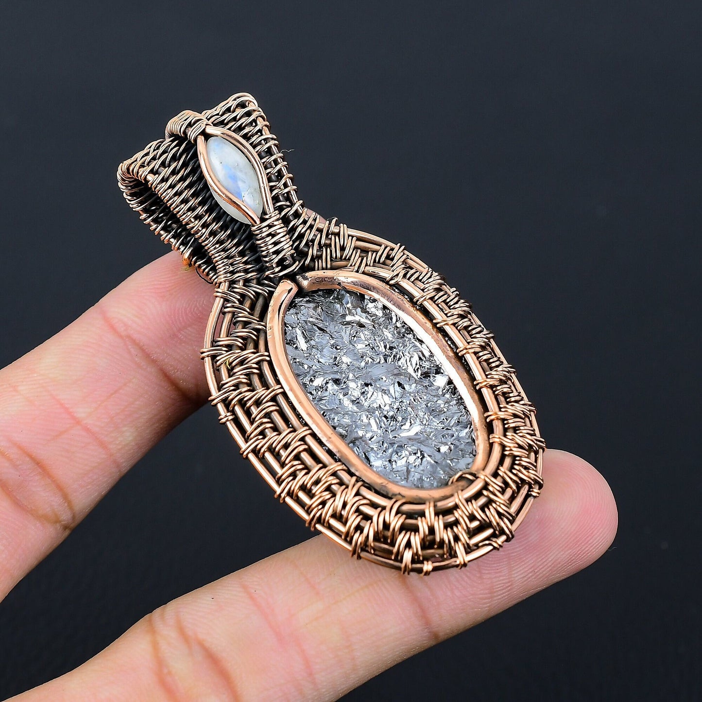 Black Shungite Gemstone Pendant