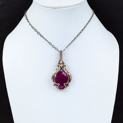Kashmiri Red Ruby Gemstone Pendant