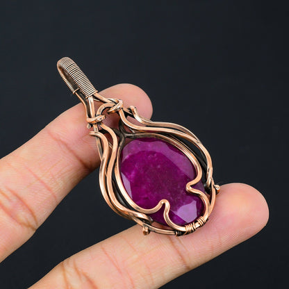 Kashmiri Red Ruby Gemstone Pendant
