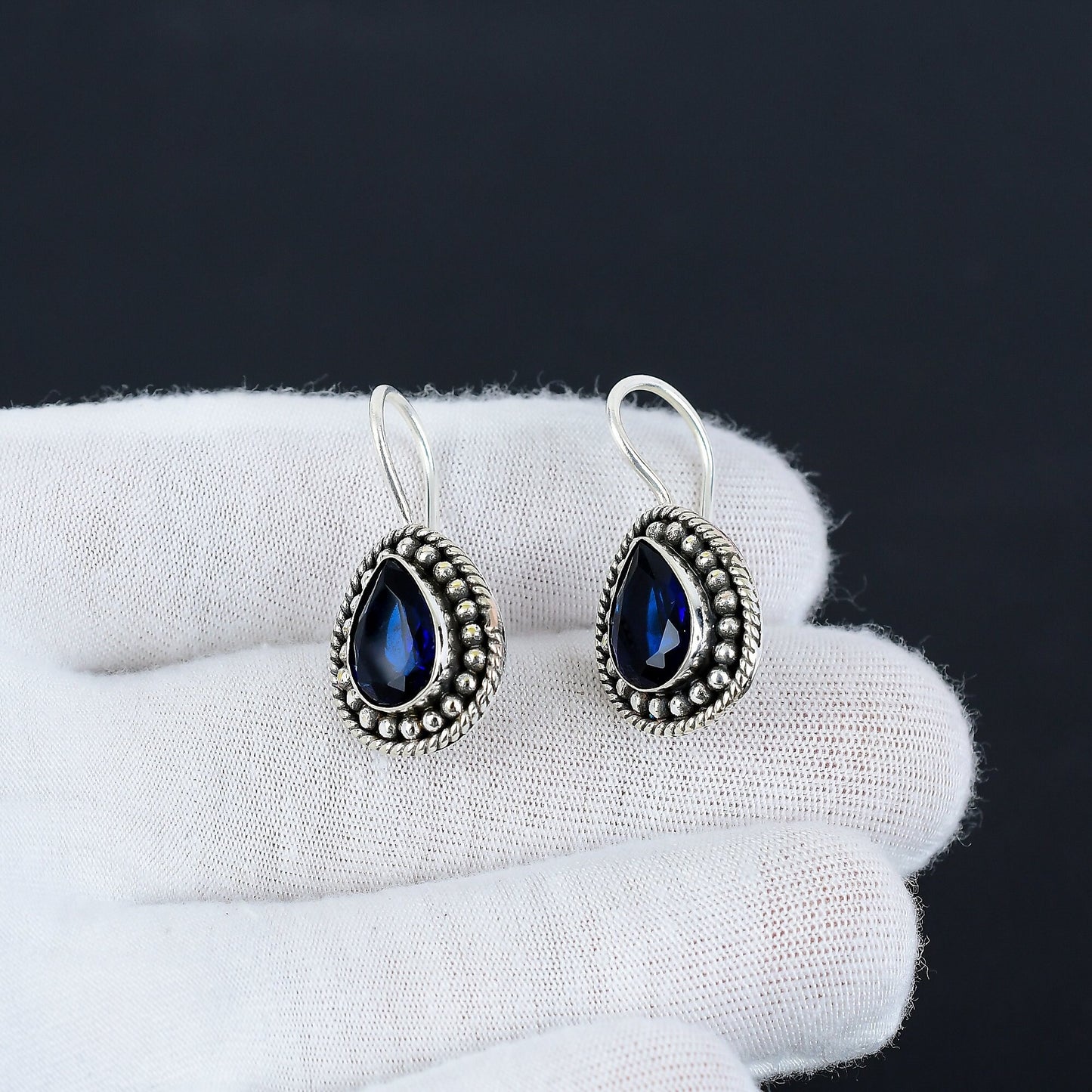 London Blue Topaz Sterling Silver Earrings