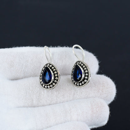 London Blue Topaz Sterling Silver Earrings