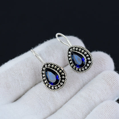 London Blue Topaz Sterling Silver Earrings