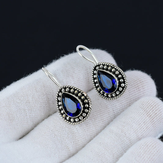 London Blue Topaz Sterling Silver Earrings