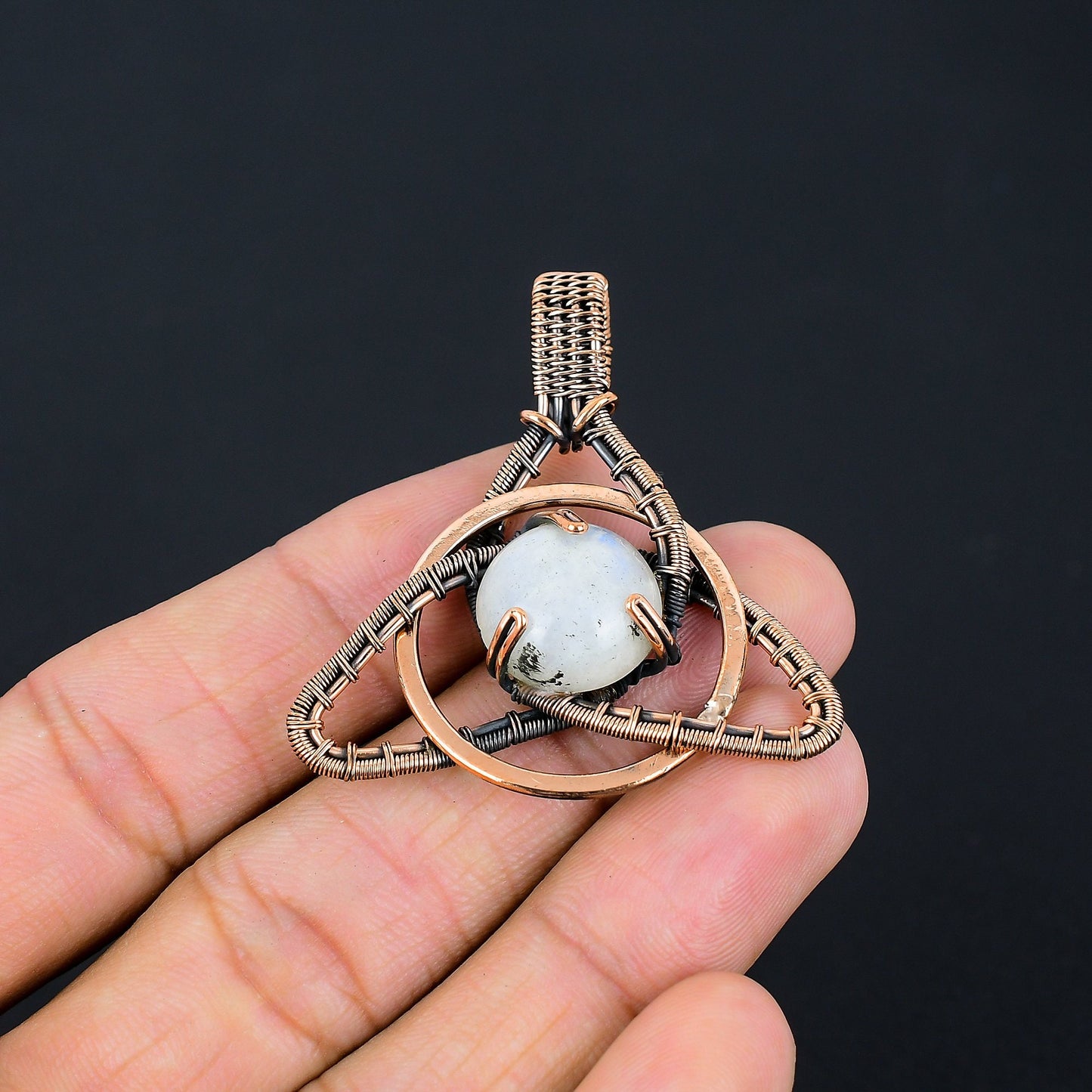 Rainbow Moonstone Gemstone Pendant