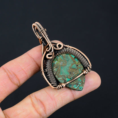 Green Malachite Gemstone Pendant