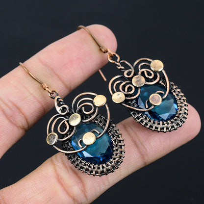 London Blue Topaz Gemstone Earrings
