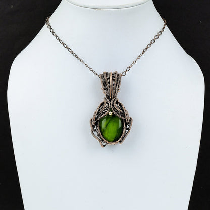 Green Labradorite Gemstone Pendant