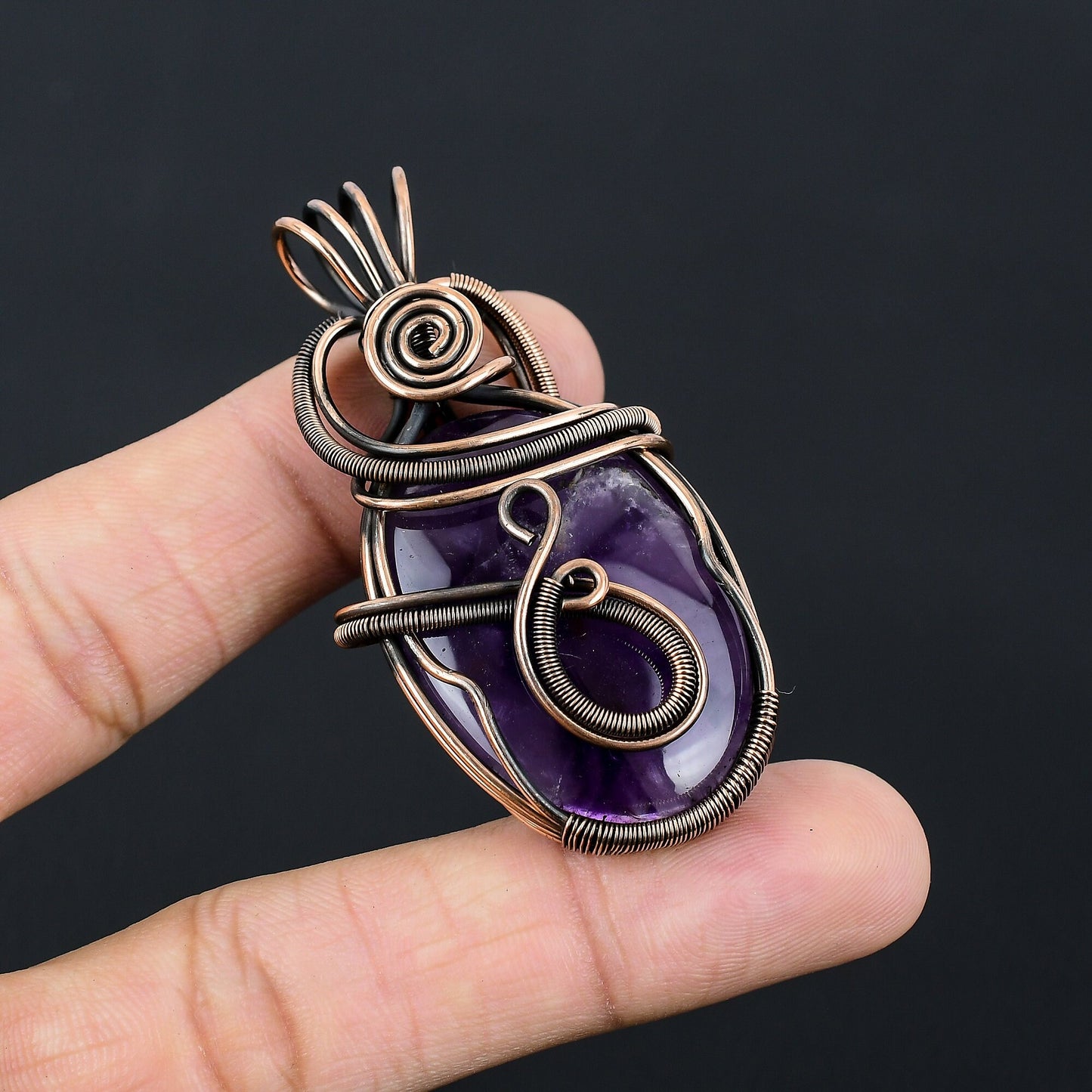 Purple Amethyst Gemstone Pendant