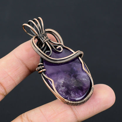 Purple Amethyst Gemstone Pendant