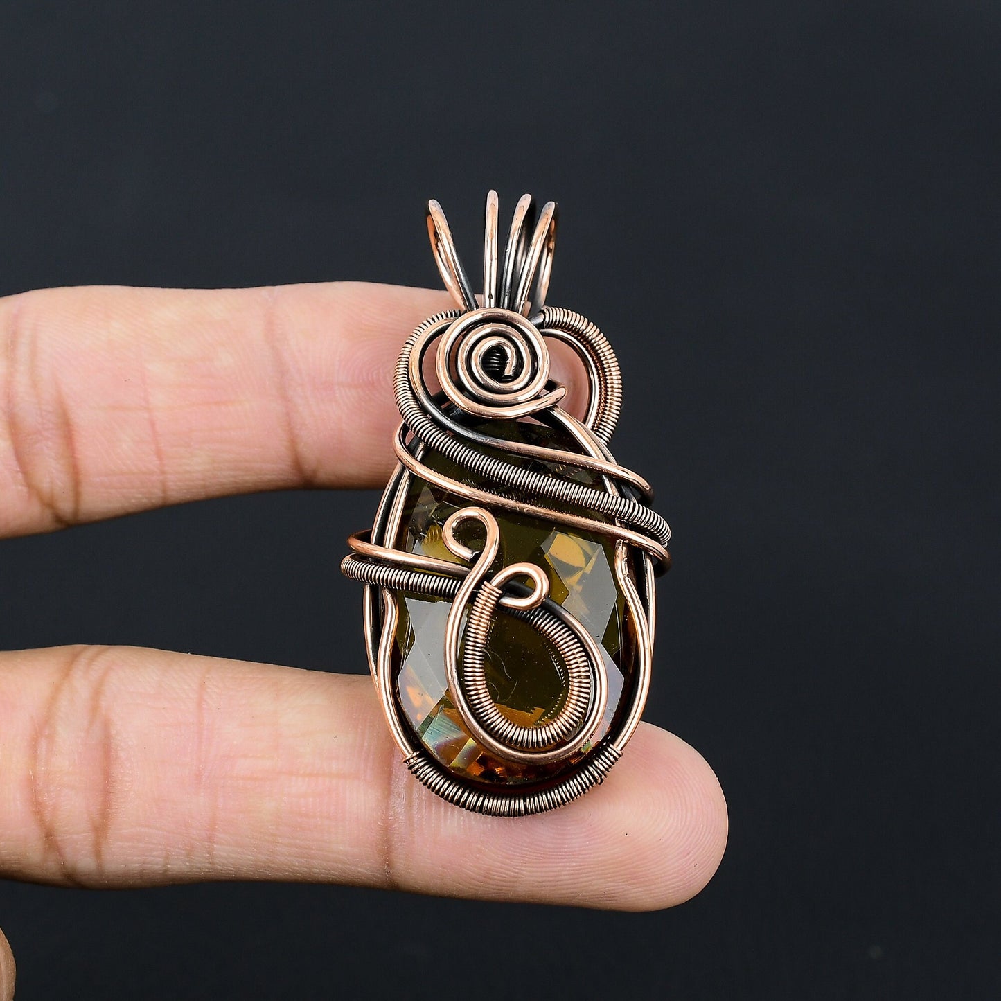 Yellow Citrine Gemstone Pendant