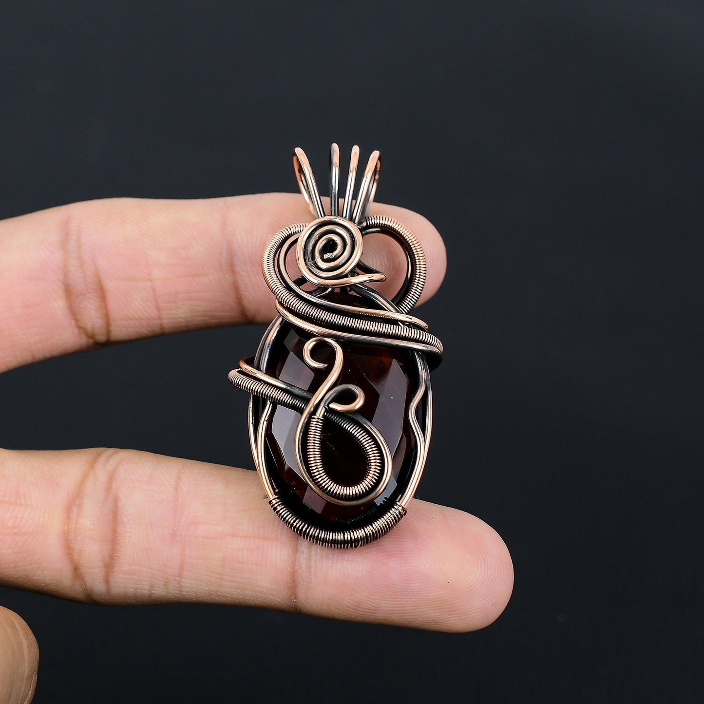 Red Garnet Gemstone Pendant