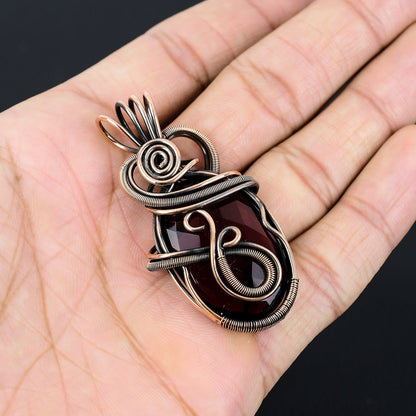 Red Garnet Gemstone Pendant