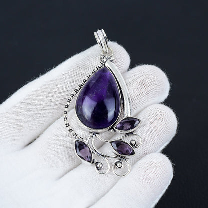 Purple Amethyst Gemstone Pendant