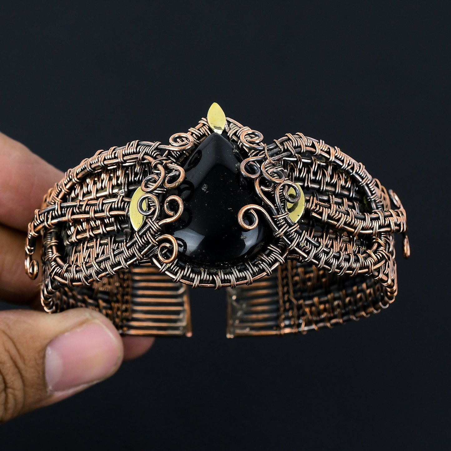 Black Onyx Gemstone Bracelet
