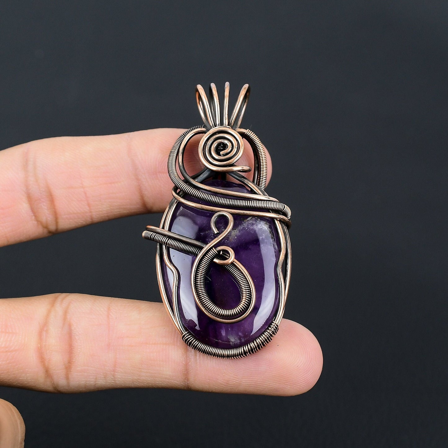 Purple Amethyst Gemstone Pendant