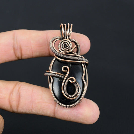 Black Shungite Gemstone Pendant