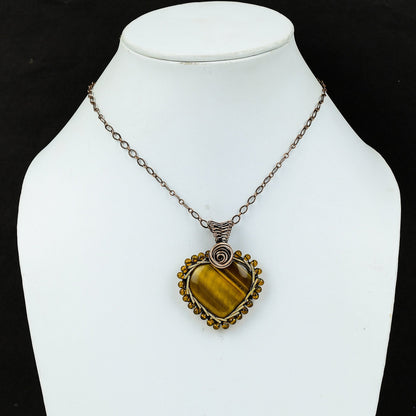 Golden Brown Tiger Eye Gemstone Pendant