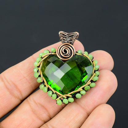 Green Peridot Gemstone Pendant