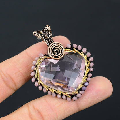 Pink Kunzite Gemstone Pendant