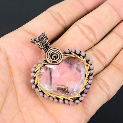 Pink Kunzite Gemstone Pendant