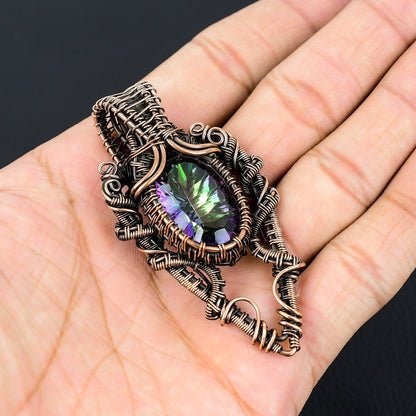 Rainbow Mystic Topaz Gemstone Pendant