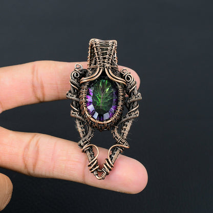 Rainbow Mystic Topaz Gemstone Pendant
