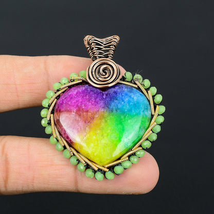 Rainbow Solar Quartz Gemstone Pendant