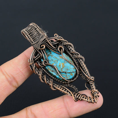 Blue Turquoise Gemstone Pendant