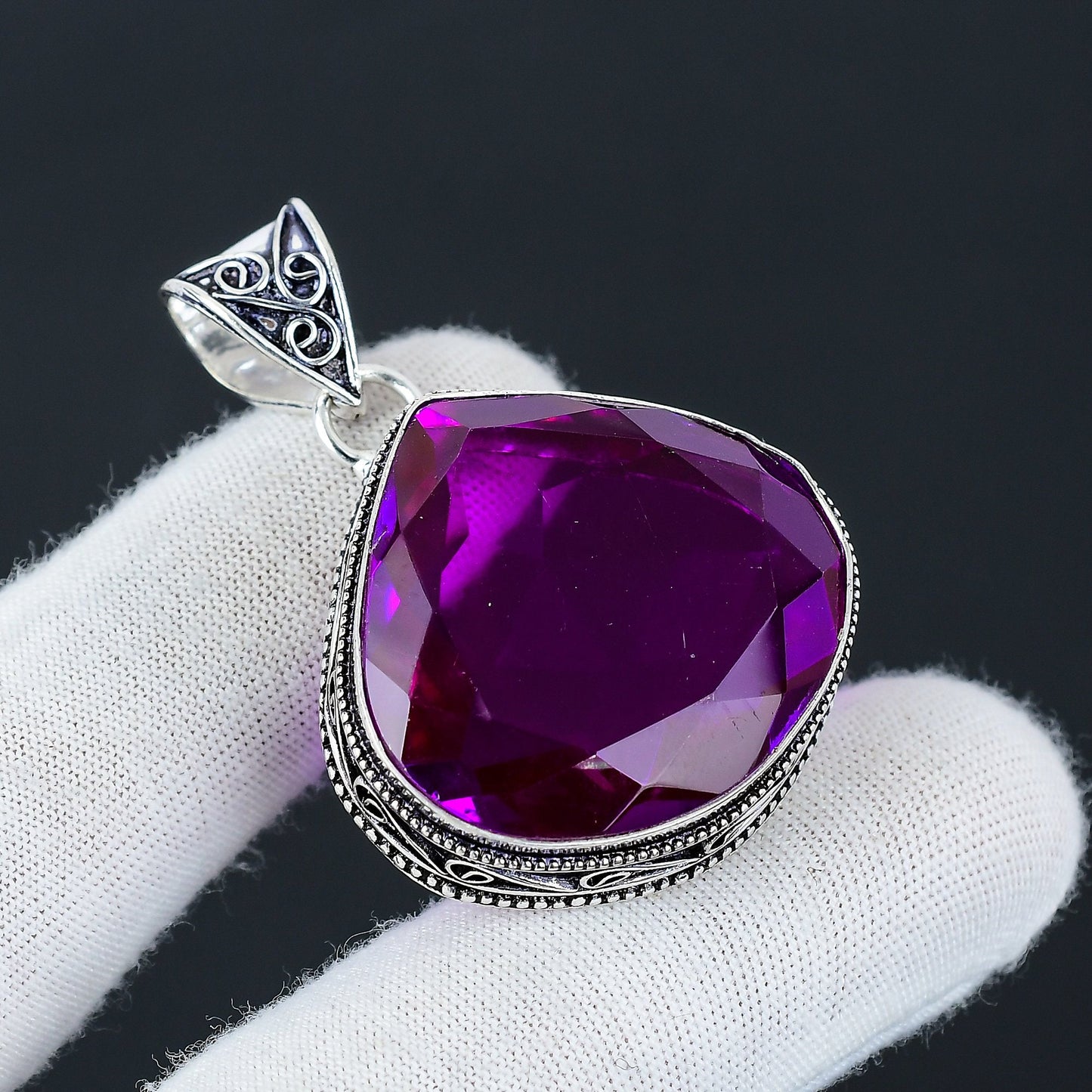 Pink Mystic Topaz Gemstone Pendant