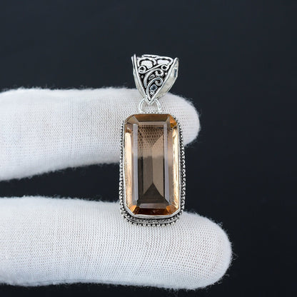 Pink Morganite Gemstone Pendant